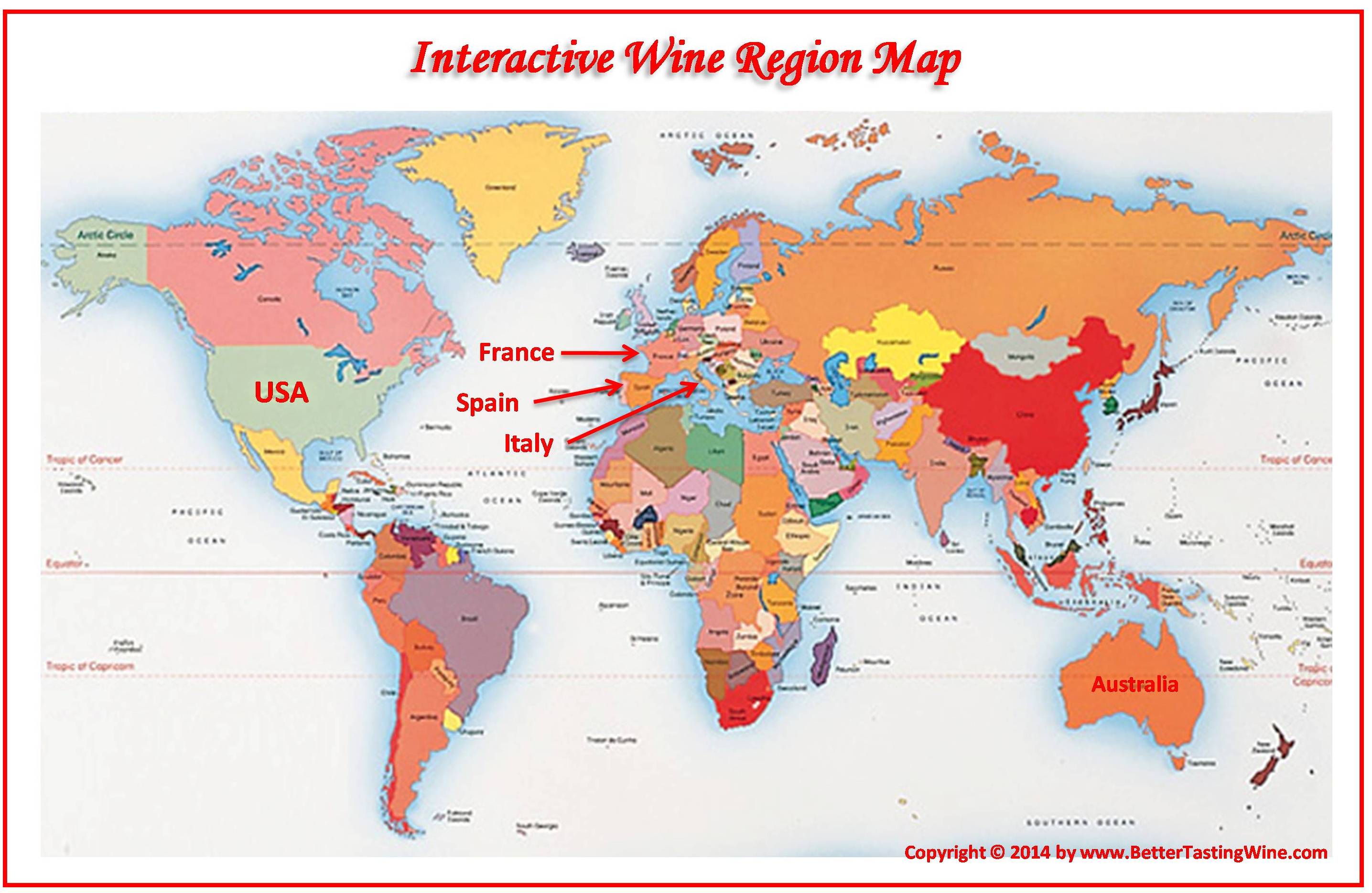 Wine World Map